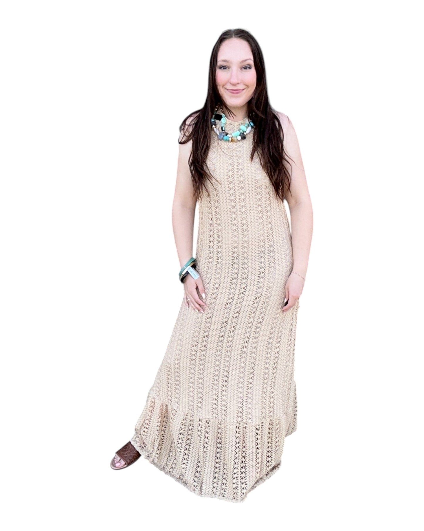 Golden Hour Crochet Dress
