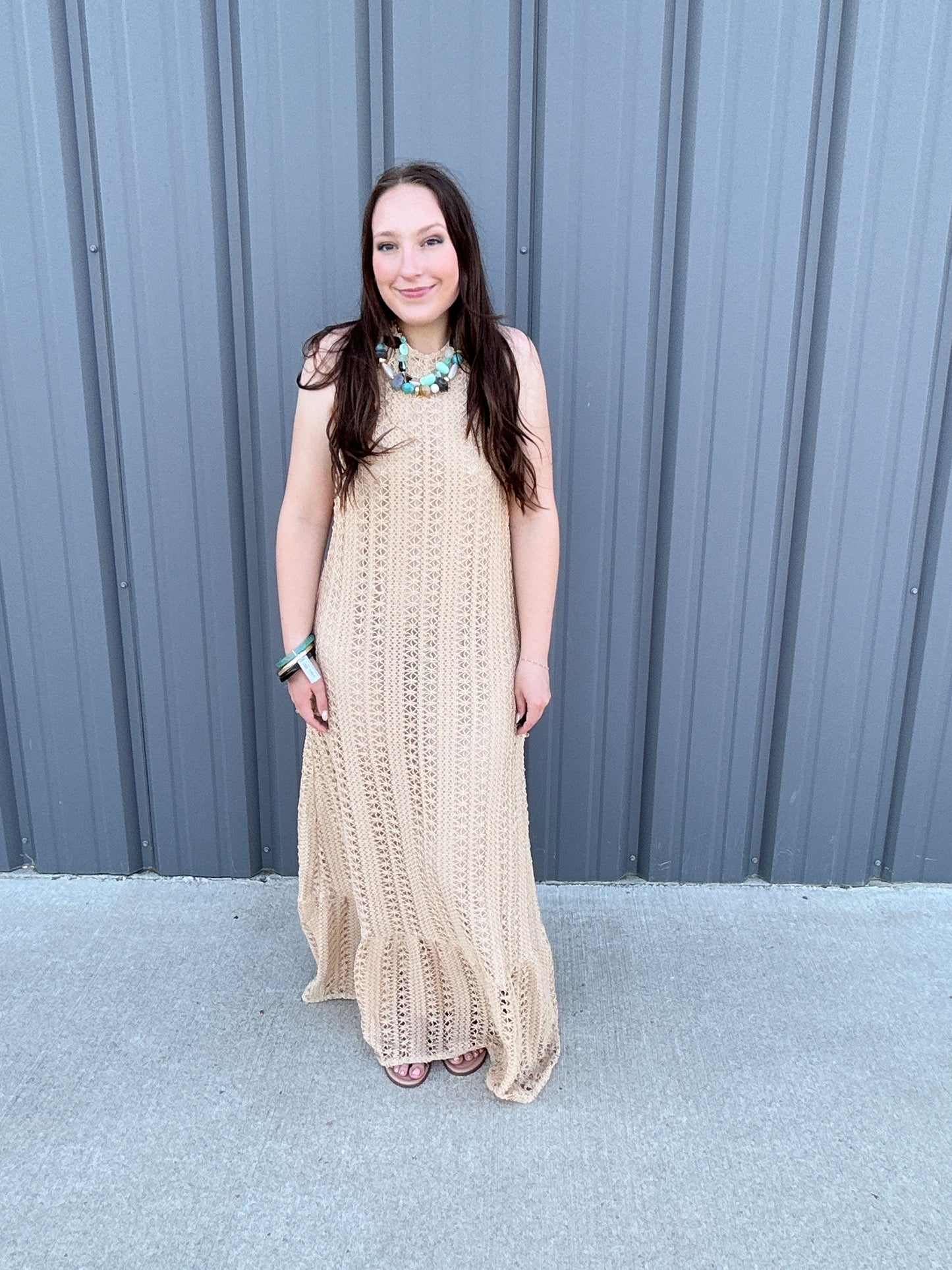 Golden Hour Crochet Dress
