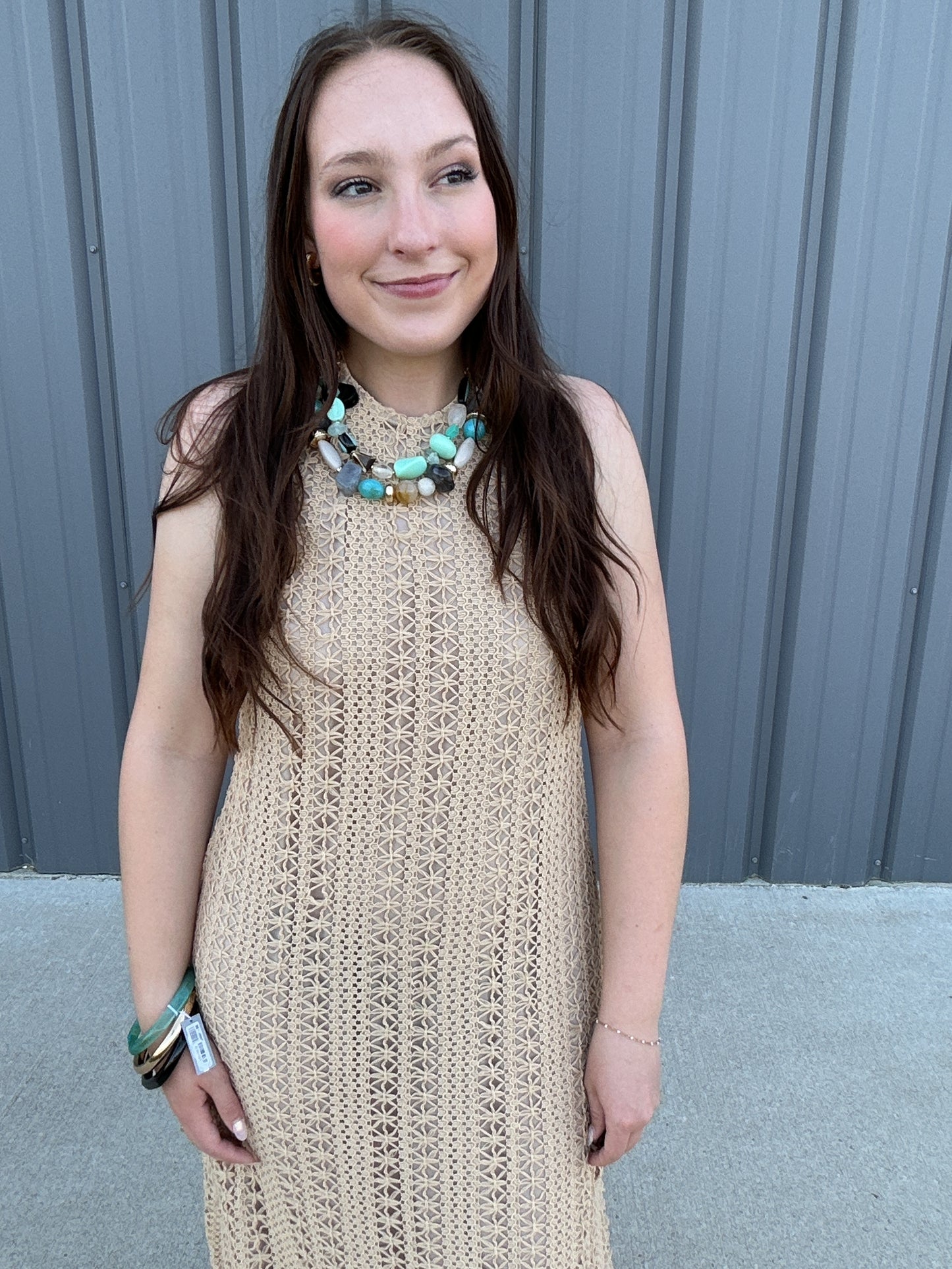 Golden Hour Crochet Dress