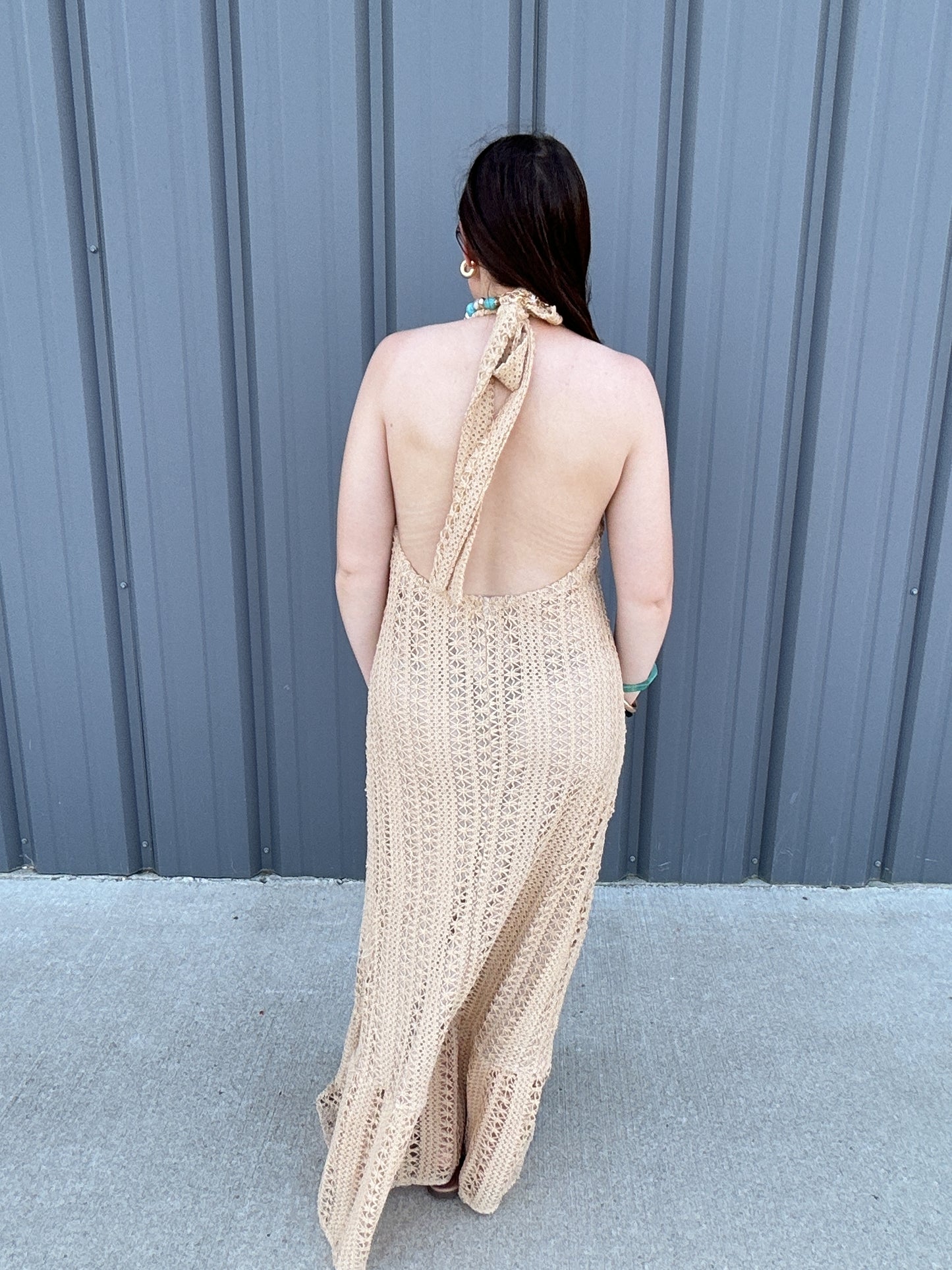 Golden Hour Crochet Dress