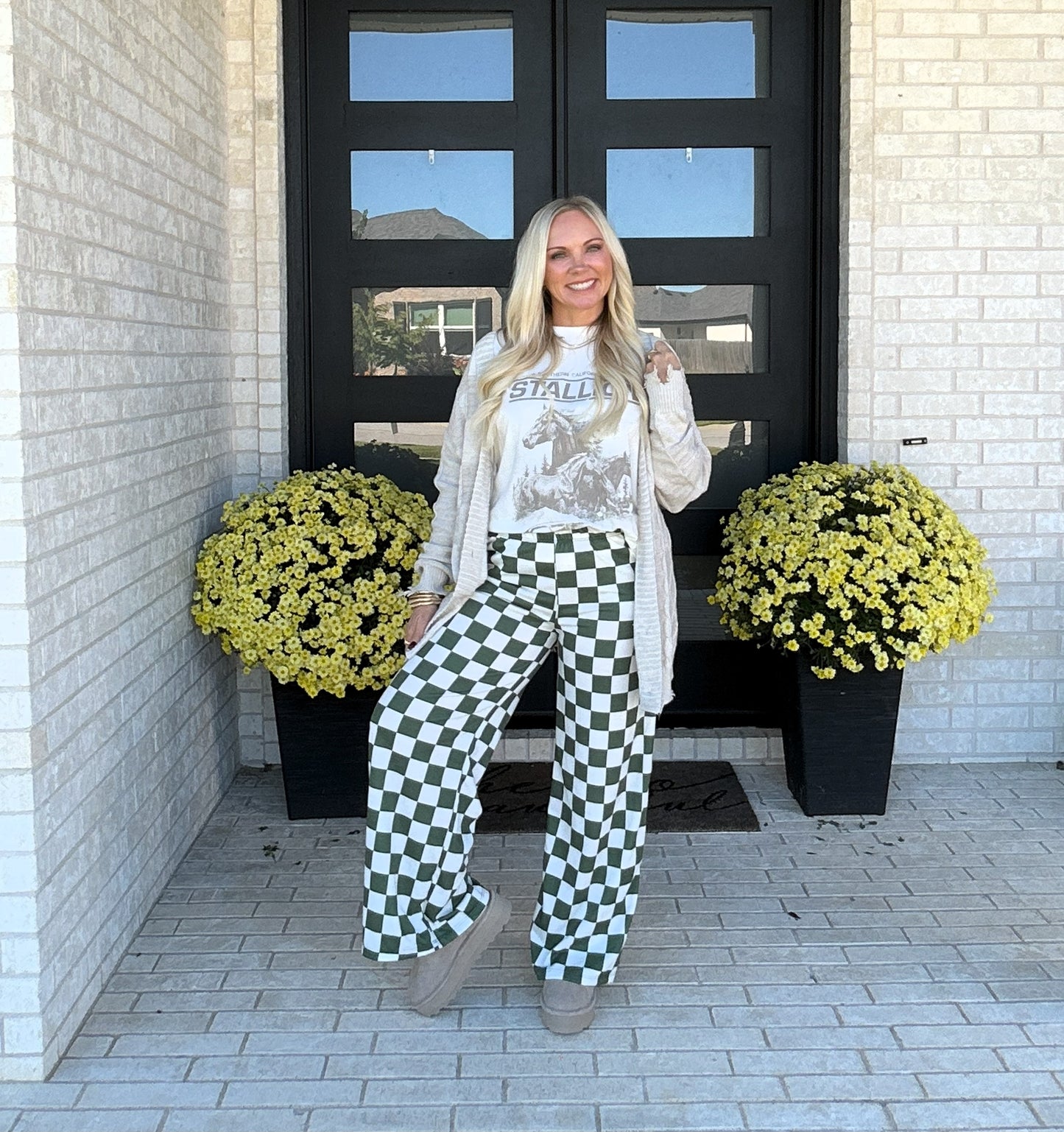 Chill Check Knit Pants