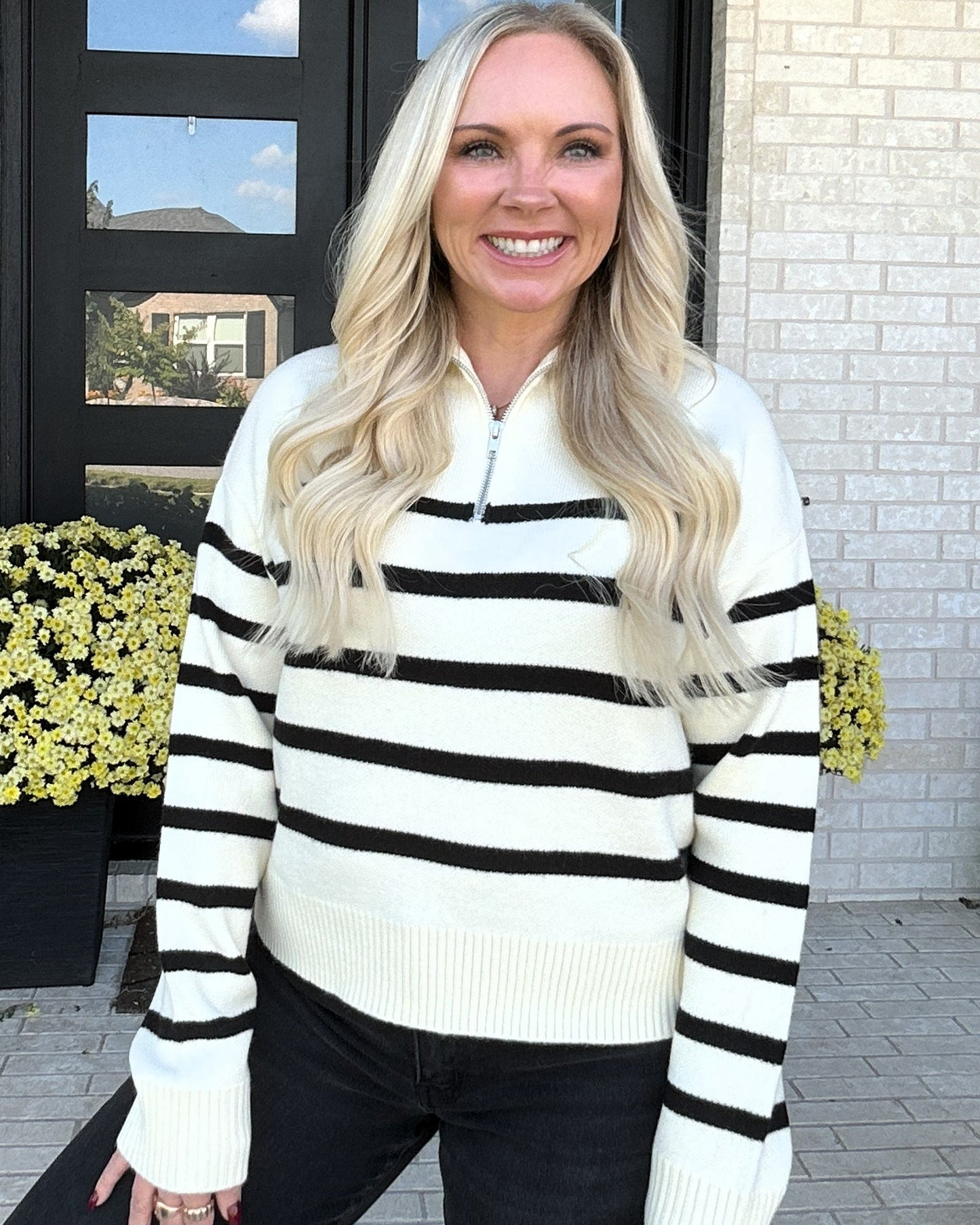 Line Up Half-Zip Sweater