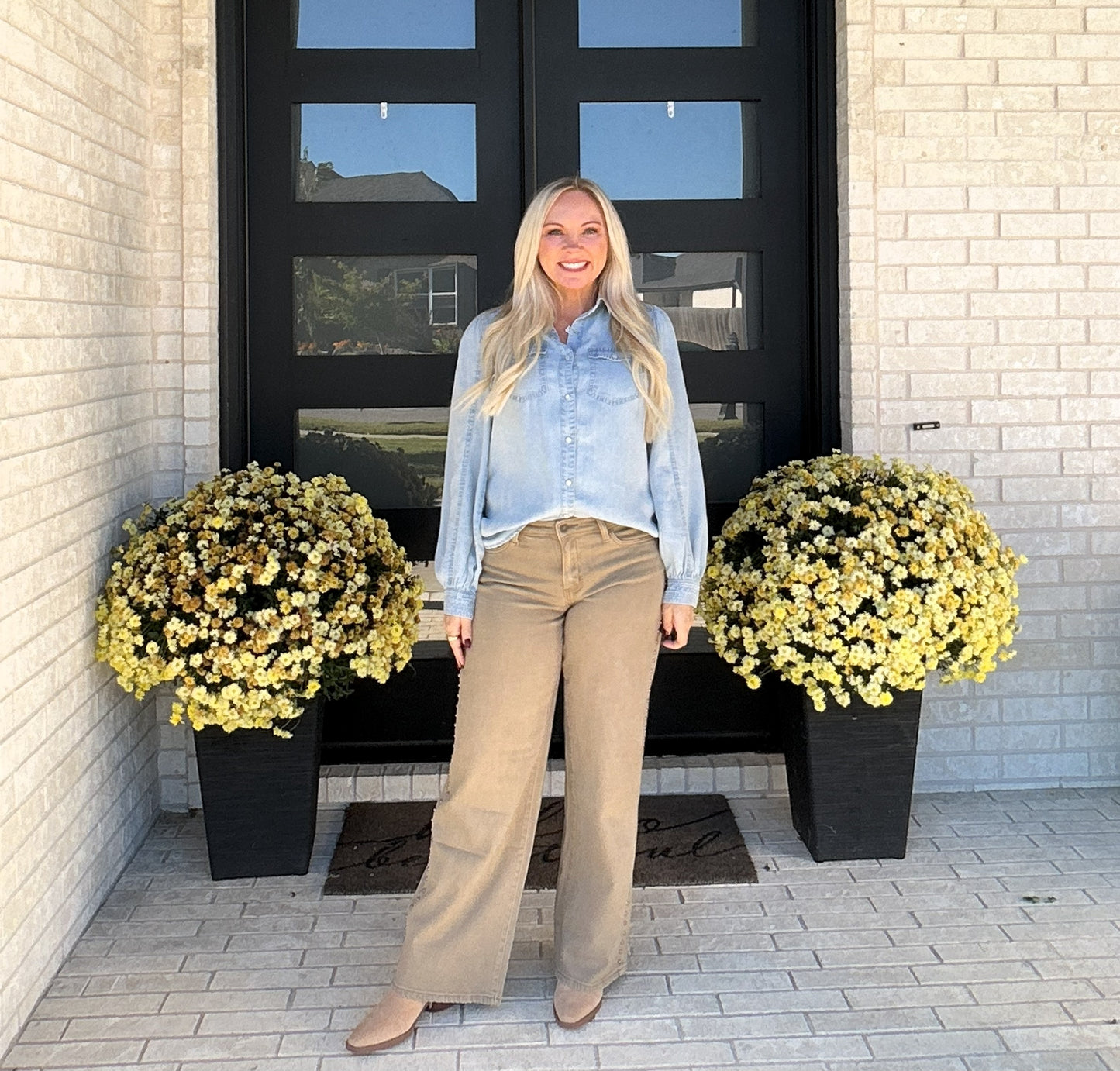 The Applewood Denim Top