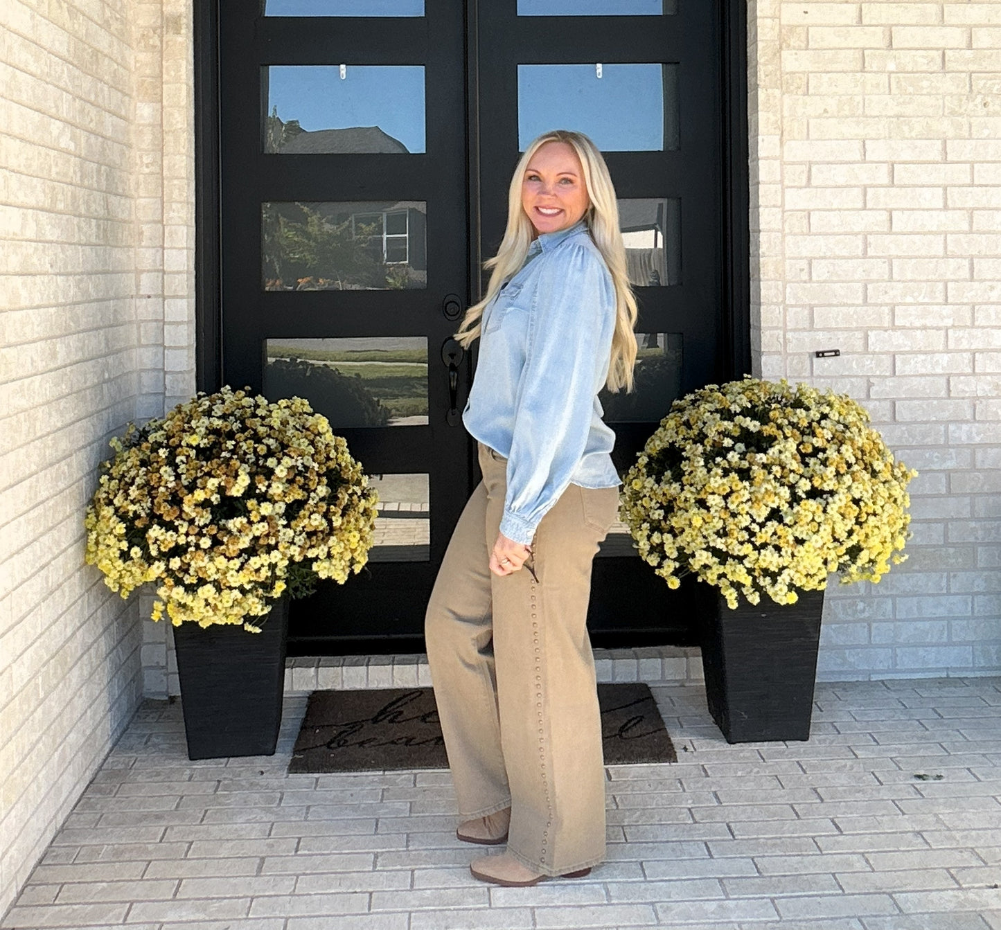 The Applewood Denim Top