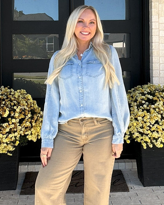 The Applewood Denim Top