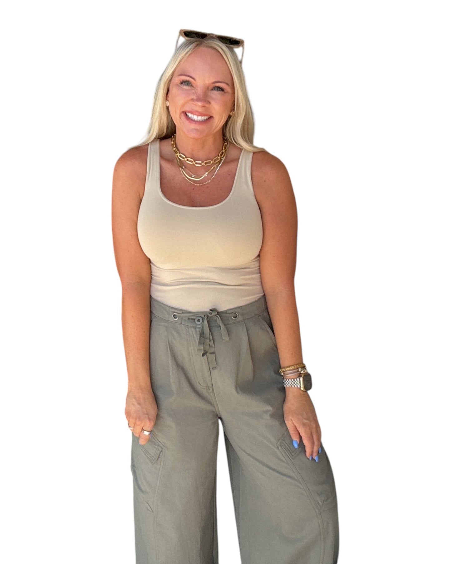 Bare Necessity Tank - Stone