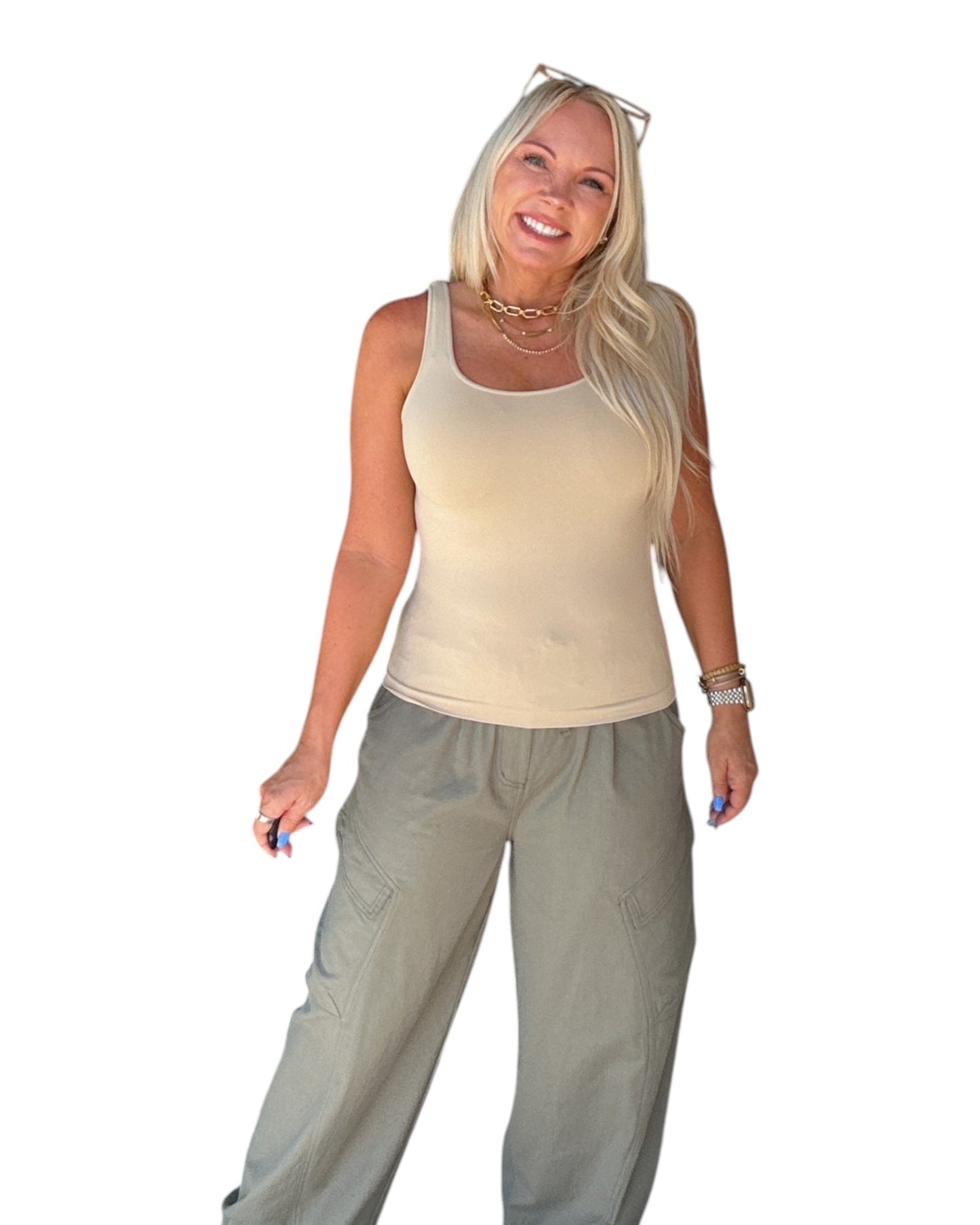 Bare Necessity Tank - Stone