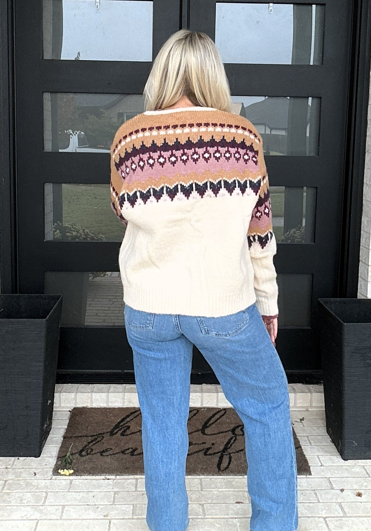 Mulberry Charm Tie-Front Cardigan