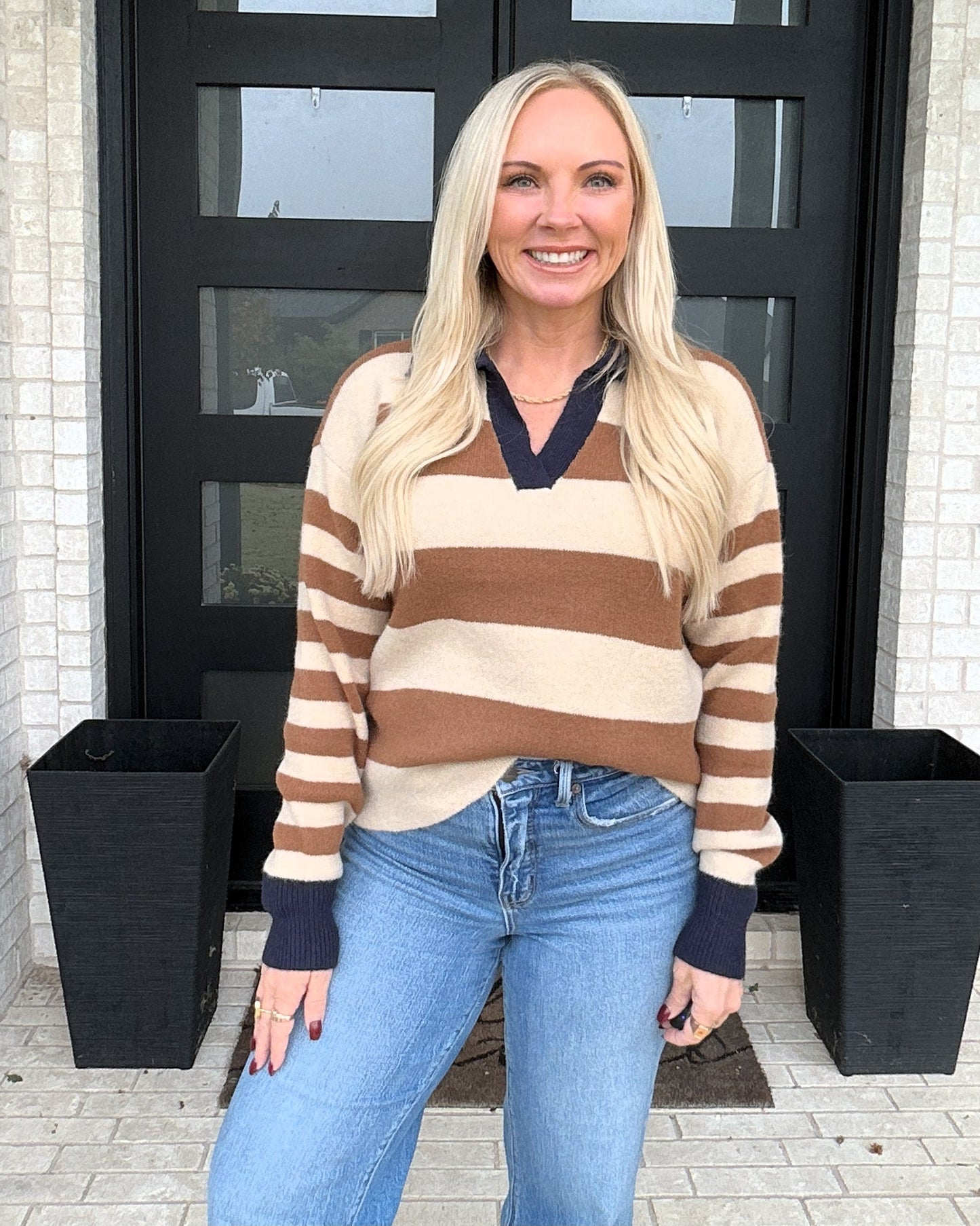 Chestnut Contrast Sweater