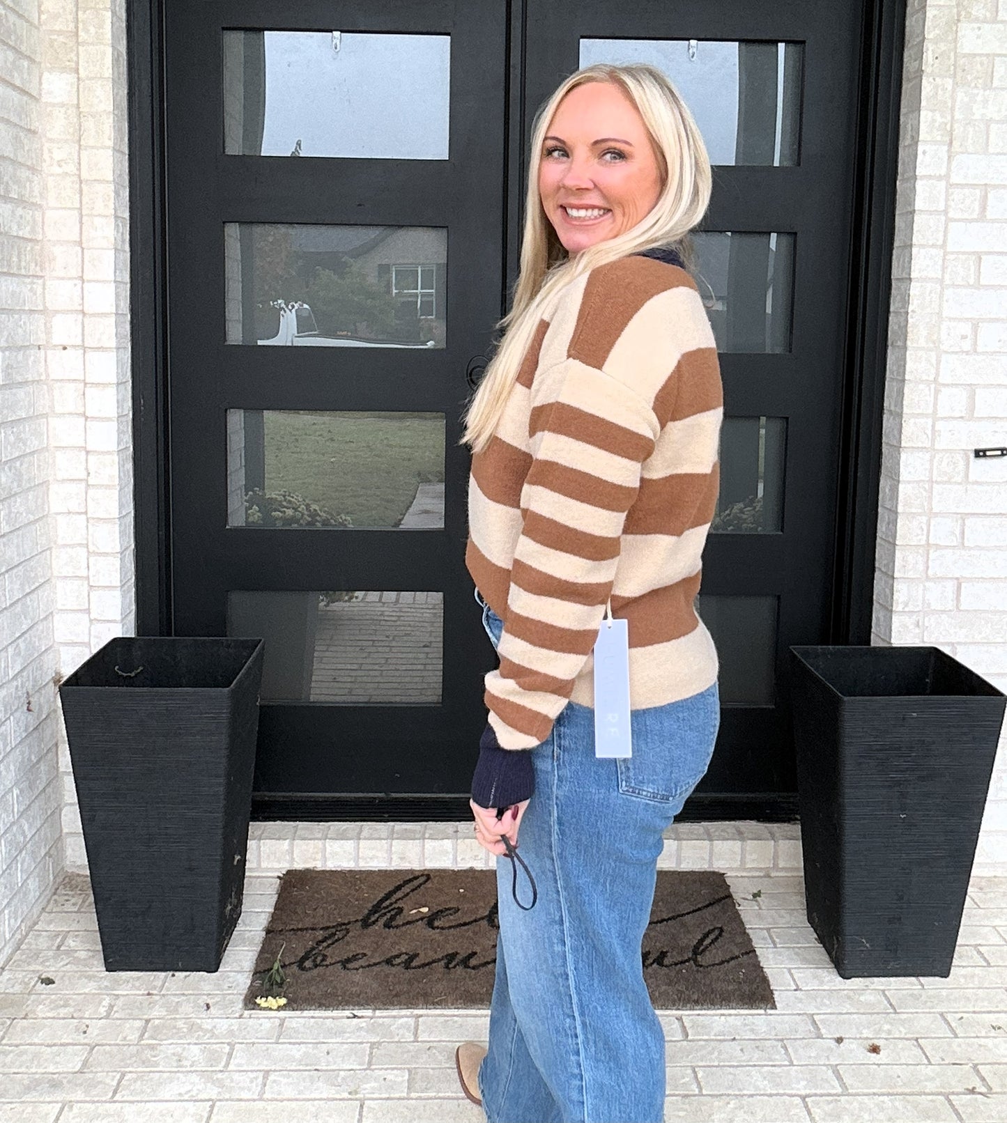 Chestnut Contrast Sweater