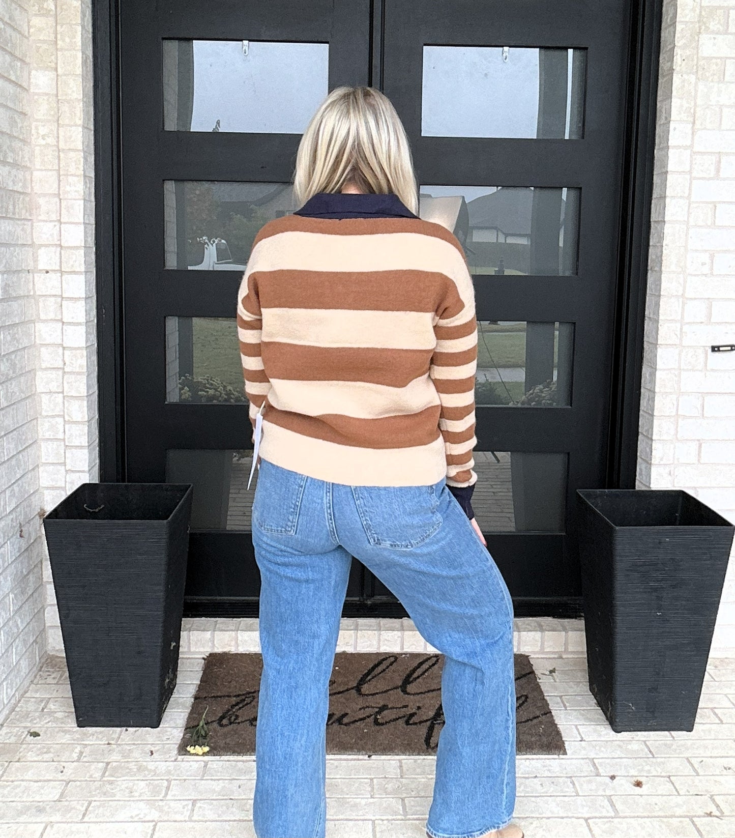 Chestnut Contrast Sweater