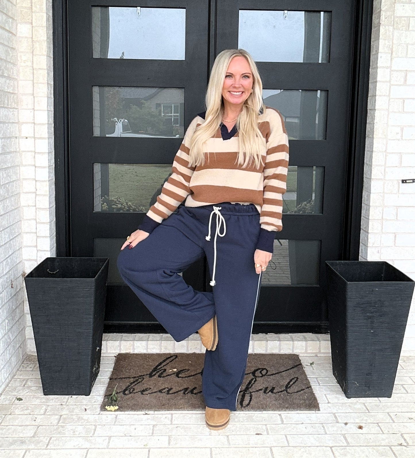 Chestnut Contrast Sweater