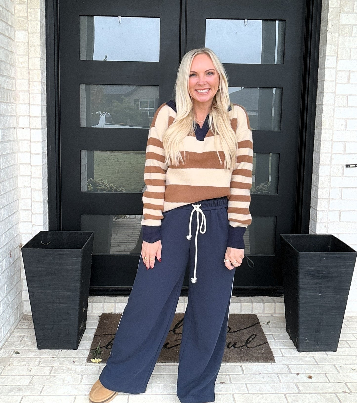 Chestnut Contrast Sweater