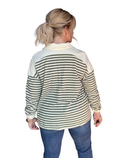 Prep Stripe Pullover