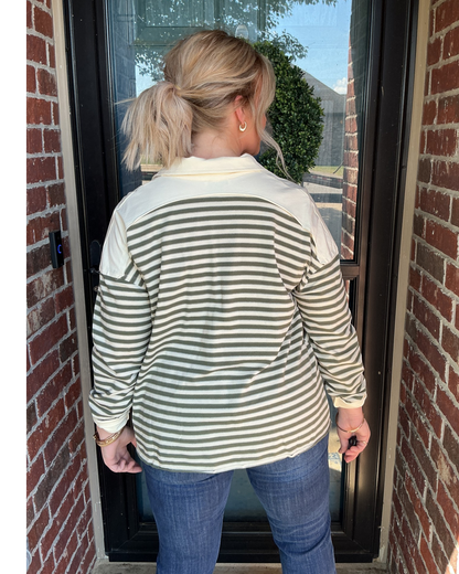 Prep Stripe Pullover