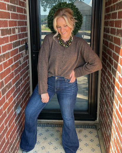 Ellison Cardigan - Chocolate Brown