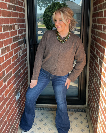 Ellison Cardigan - Chocolate Brown
