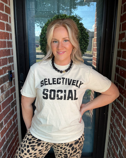 Selectively Social Tee