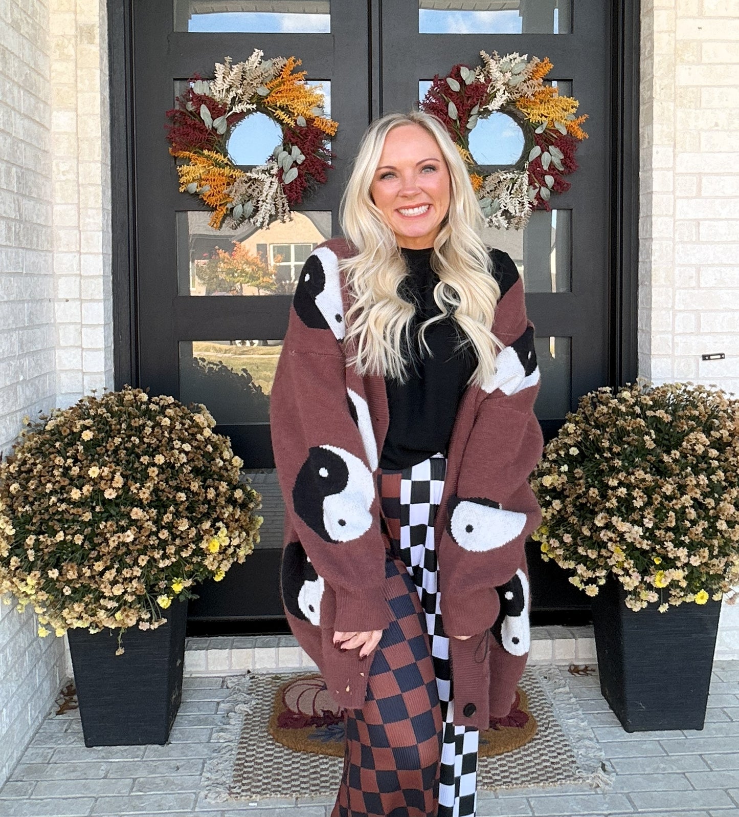 Rodeo Check Split Pants