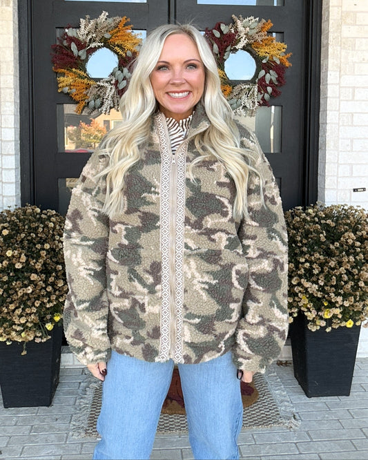 Canyon Camo Fleece Jacket