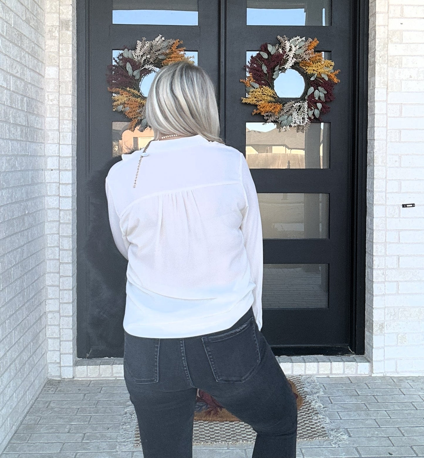 The Soft Whisper Ruffle Blouse