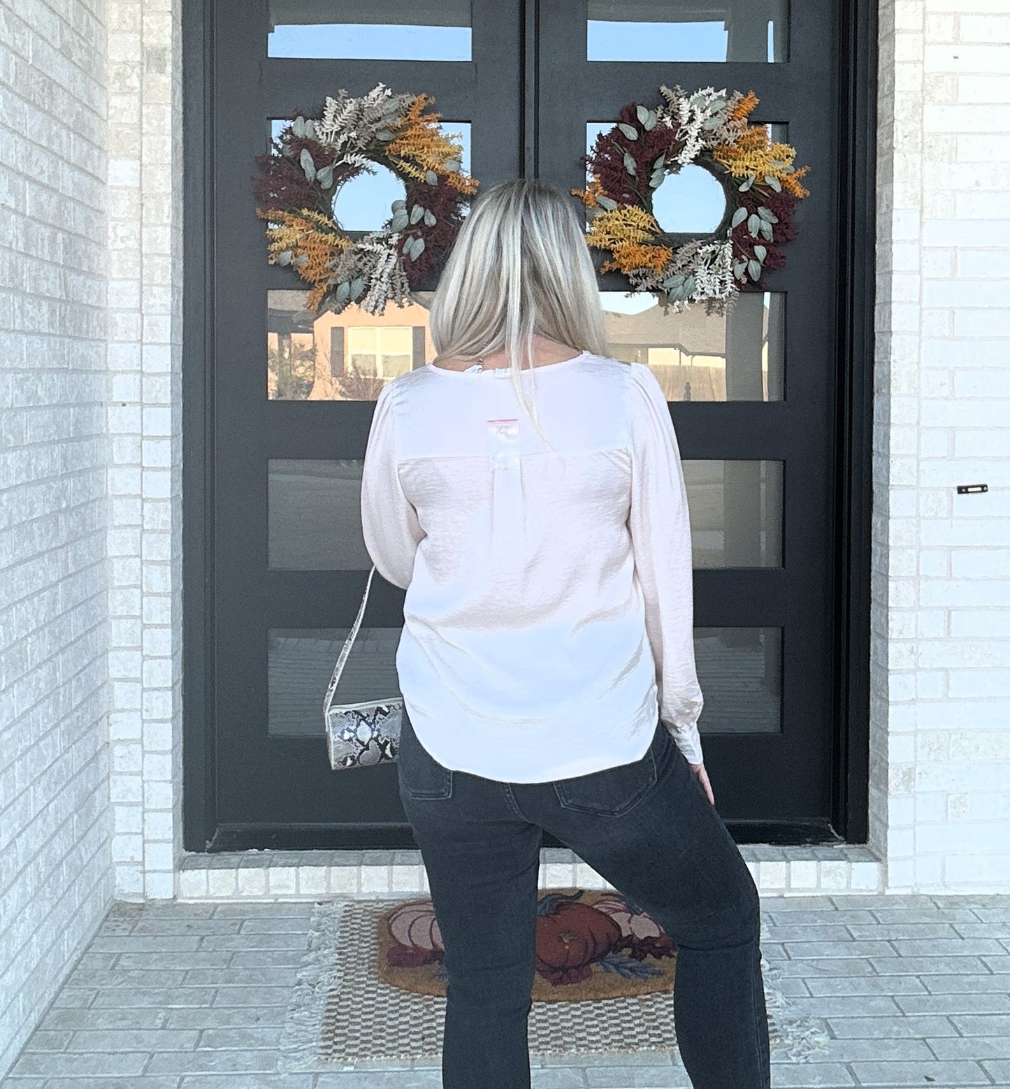 The Vanilla Satin Blouse