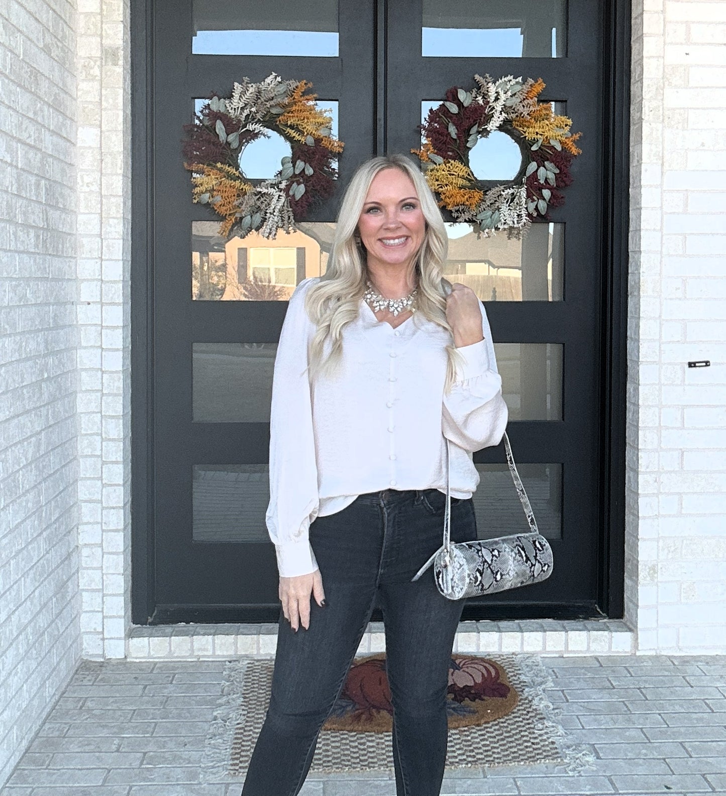 The Vanilla Satin Blouse