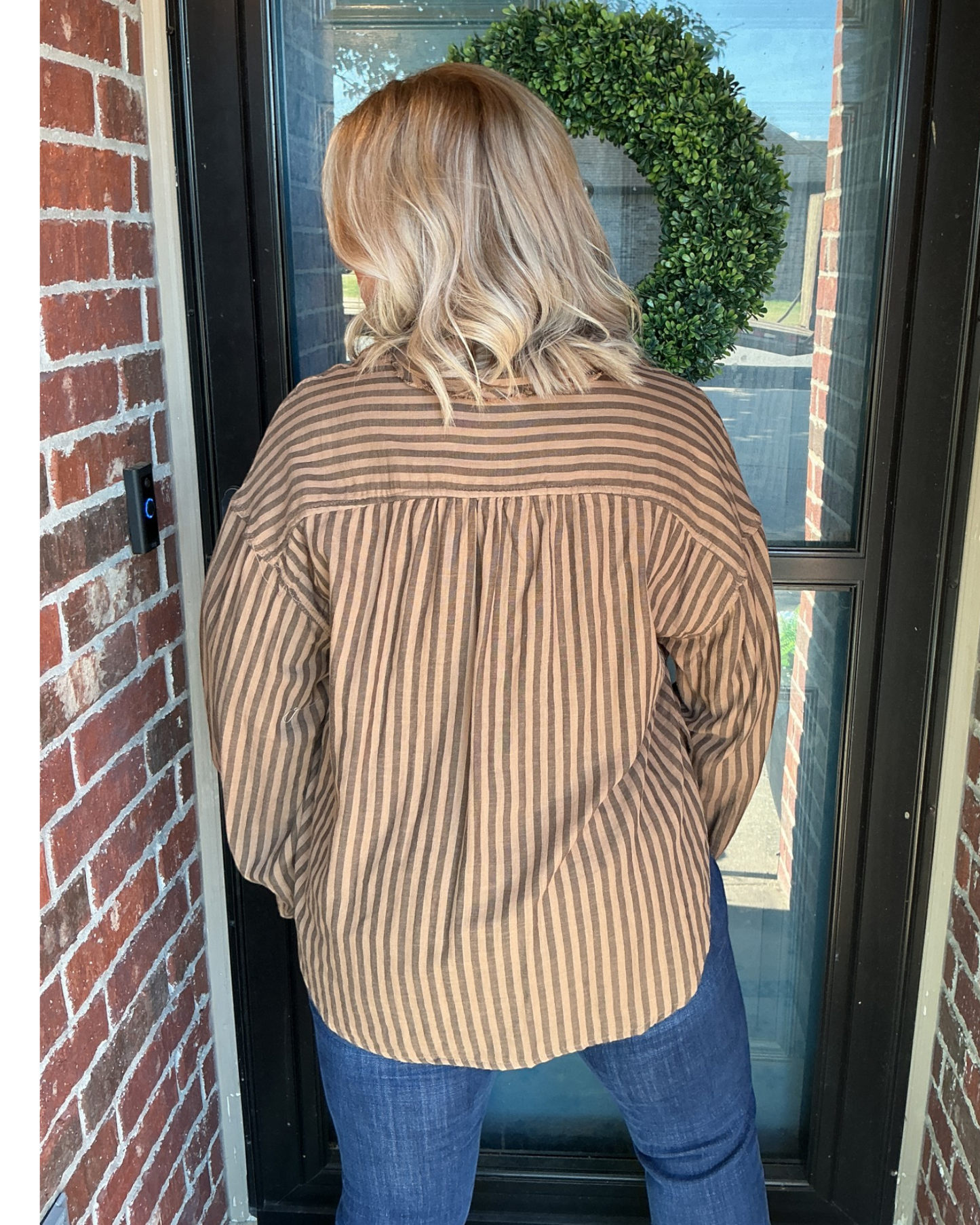 The Sienna Fray Top - Olive