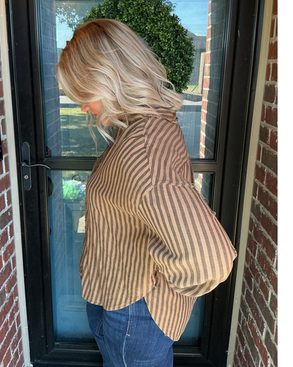 The Sienna Fray Top - Olive