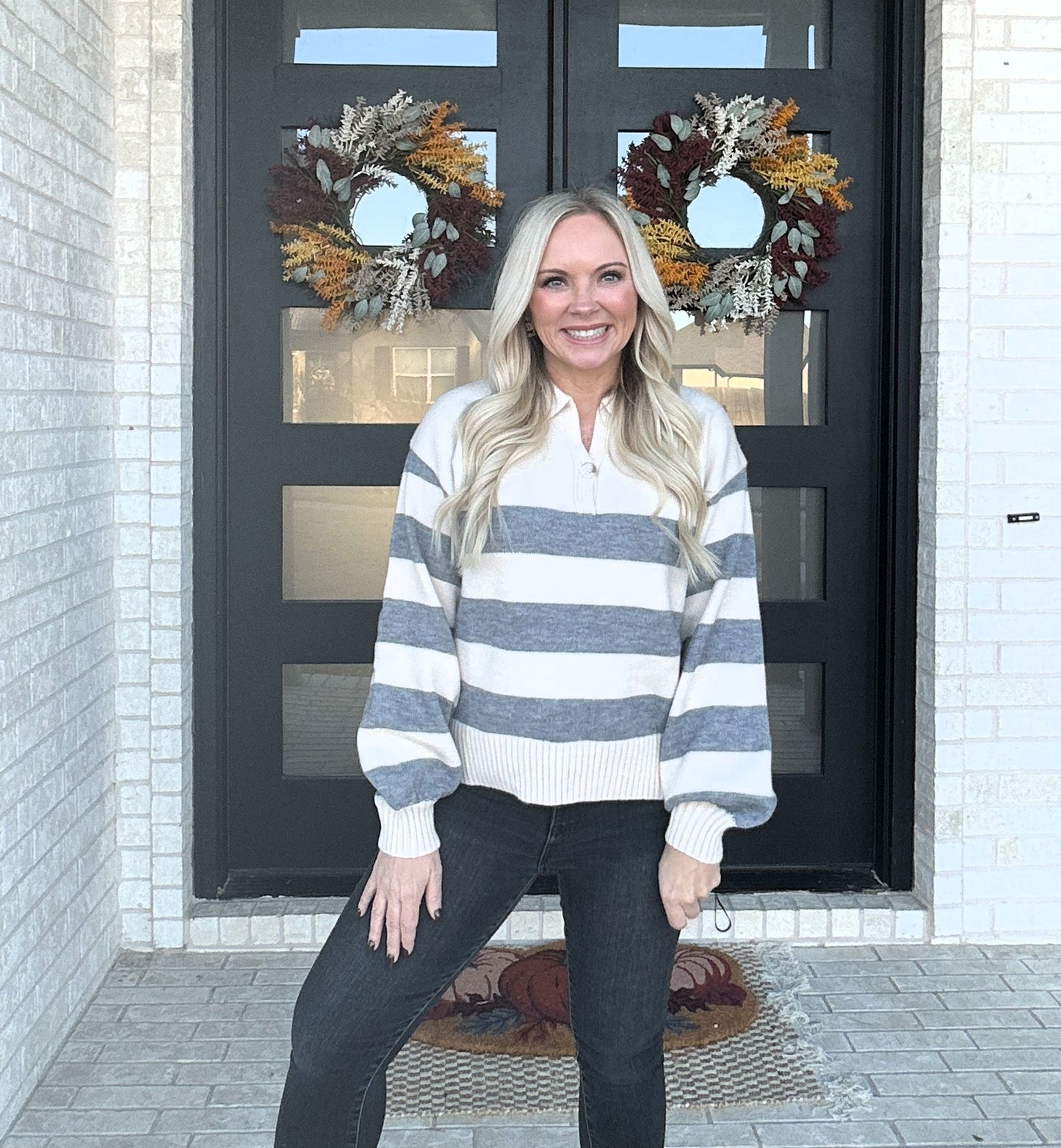 Laidback Lines Sweater