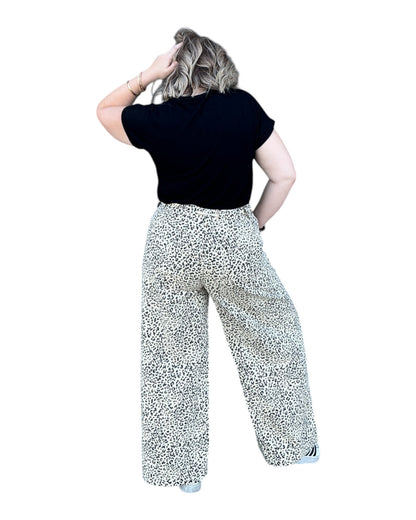 Spotted Print Drawstring Trouser