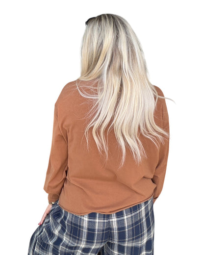 Easy Does It Long Sleeve - Rust