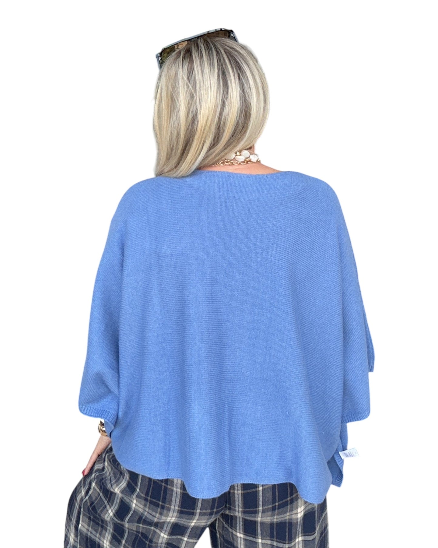 Free & Easy Knit Top - Blue