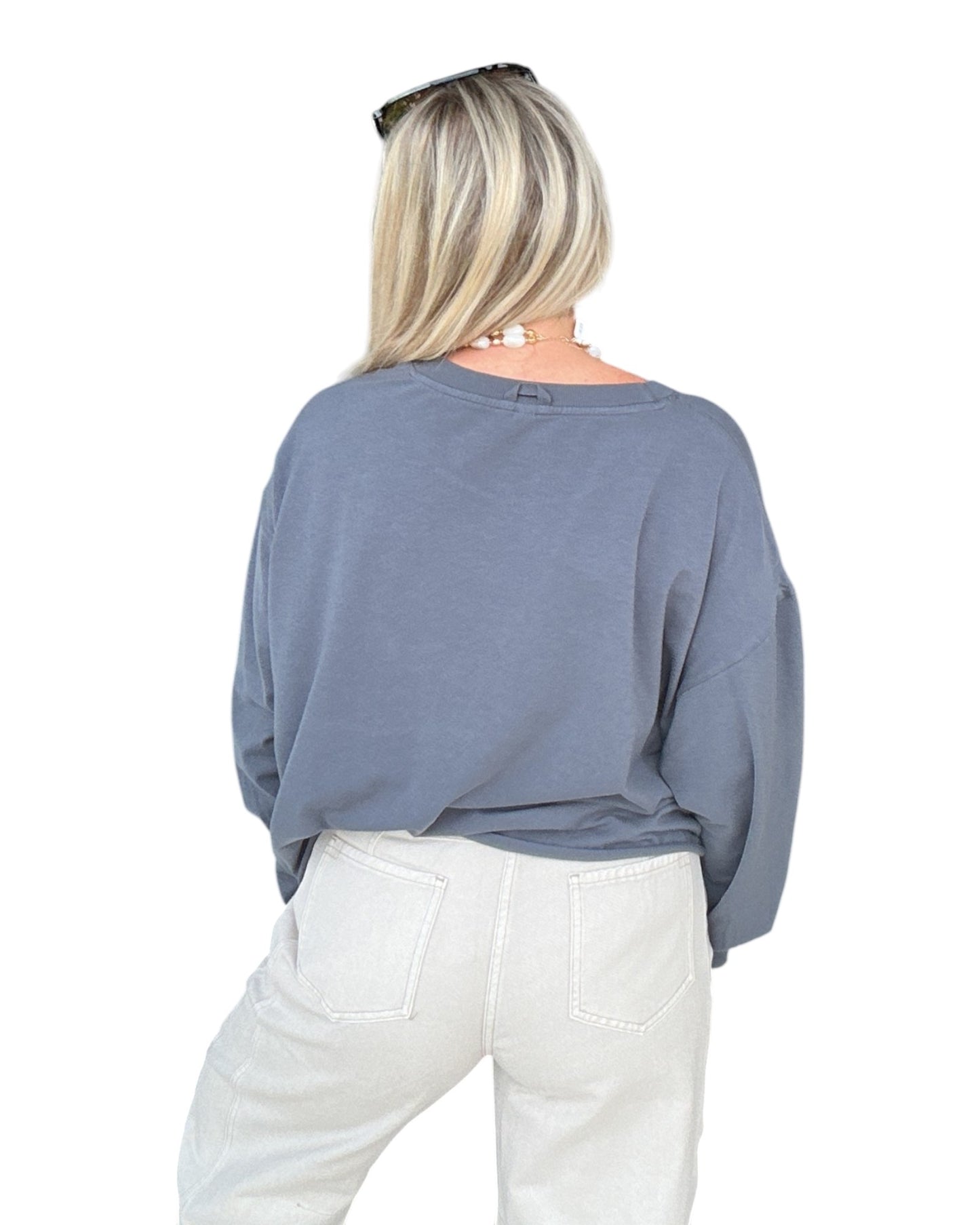 Easy Does It Long Sleeve - Blue