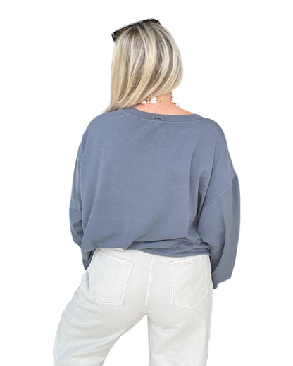 Easy Does It Long Sleeve - Blue