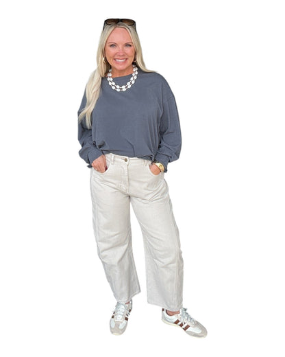 Off the Curve Barrel Jeans