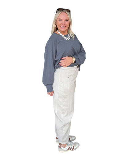 Off the Curve Barrel Jeans