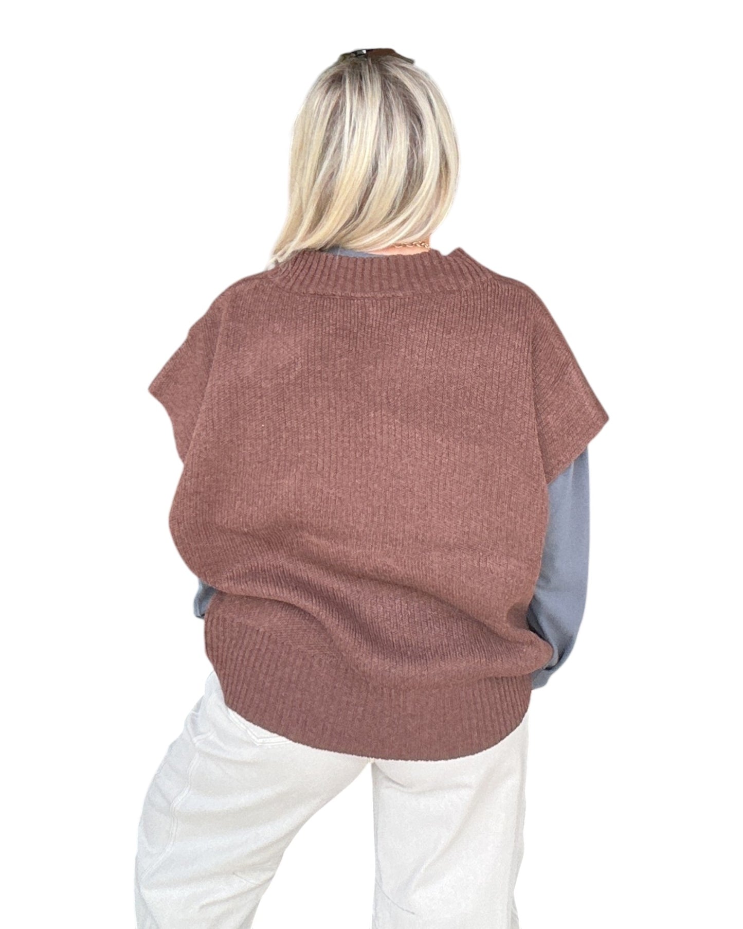 On the Button Cardigan - Brown