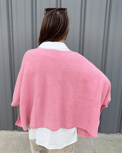 Free & Easy Knit Top - Rose