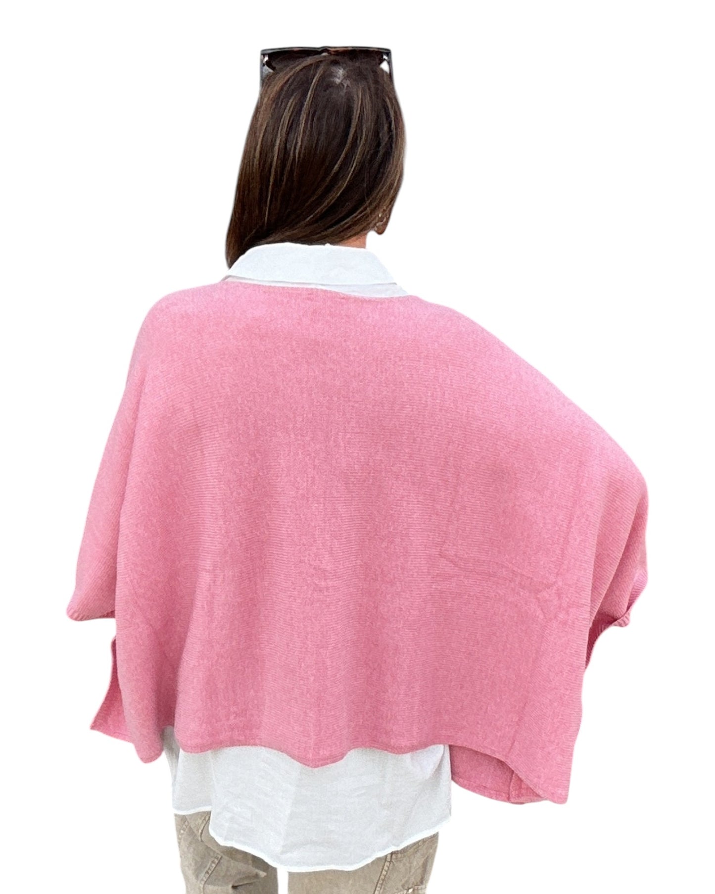 Free & Easy Knit Top - Rose