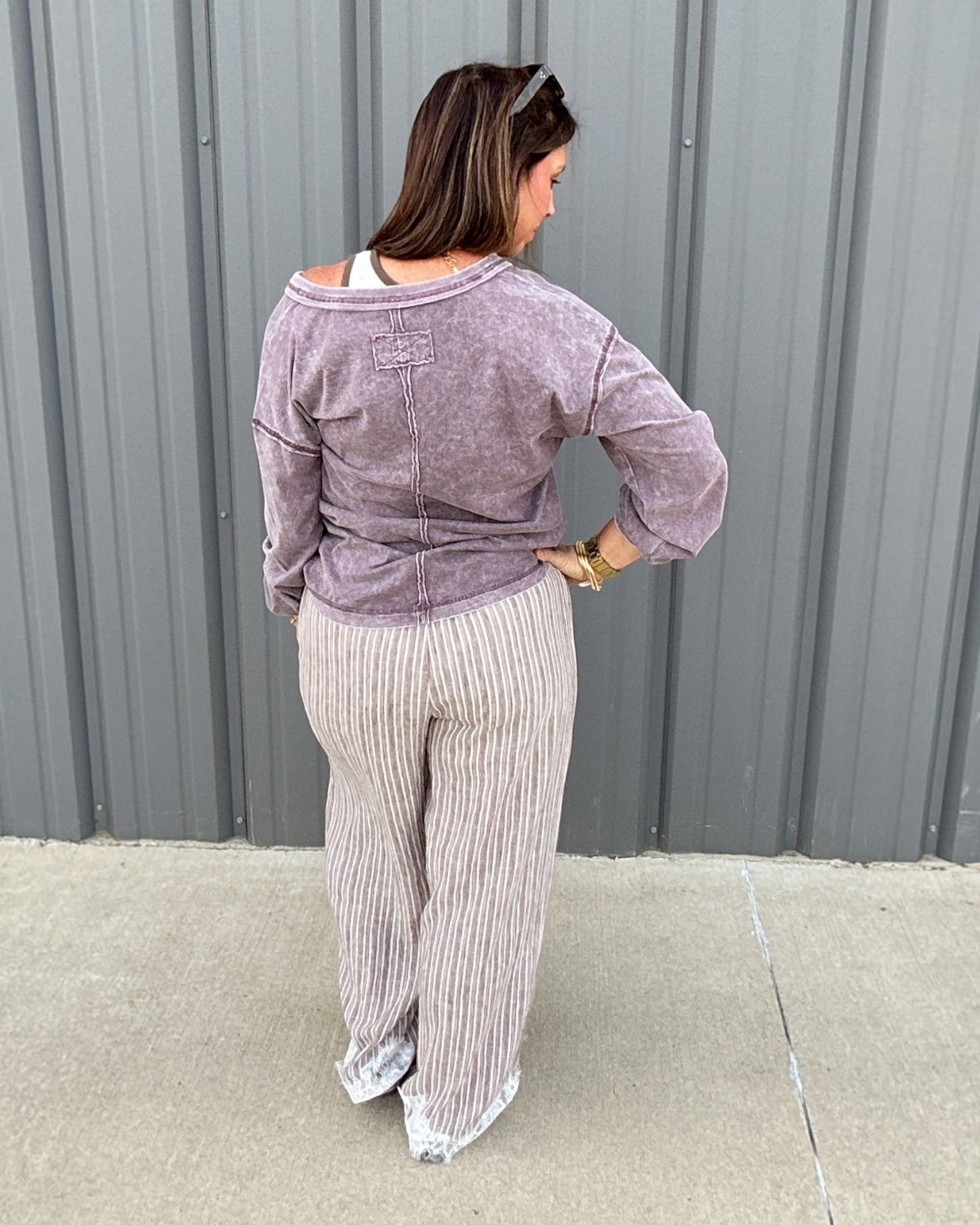 Lace & Leisure Pants - Mocha