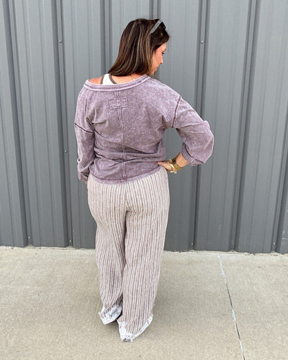 Lace & Leisure Pants - Mocha