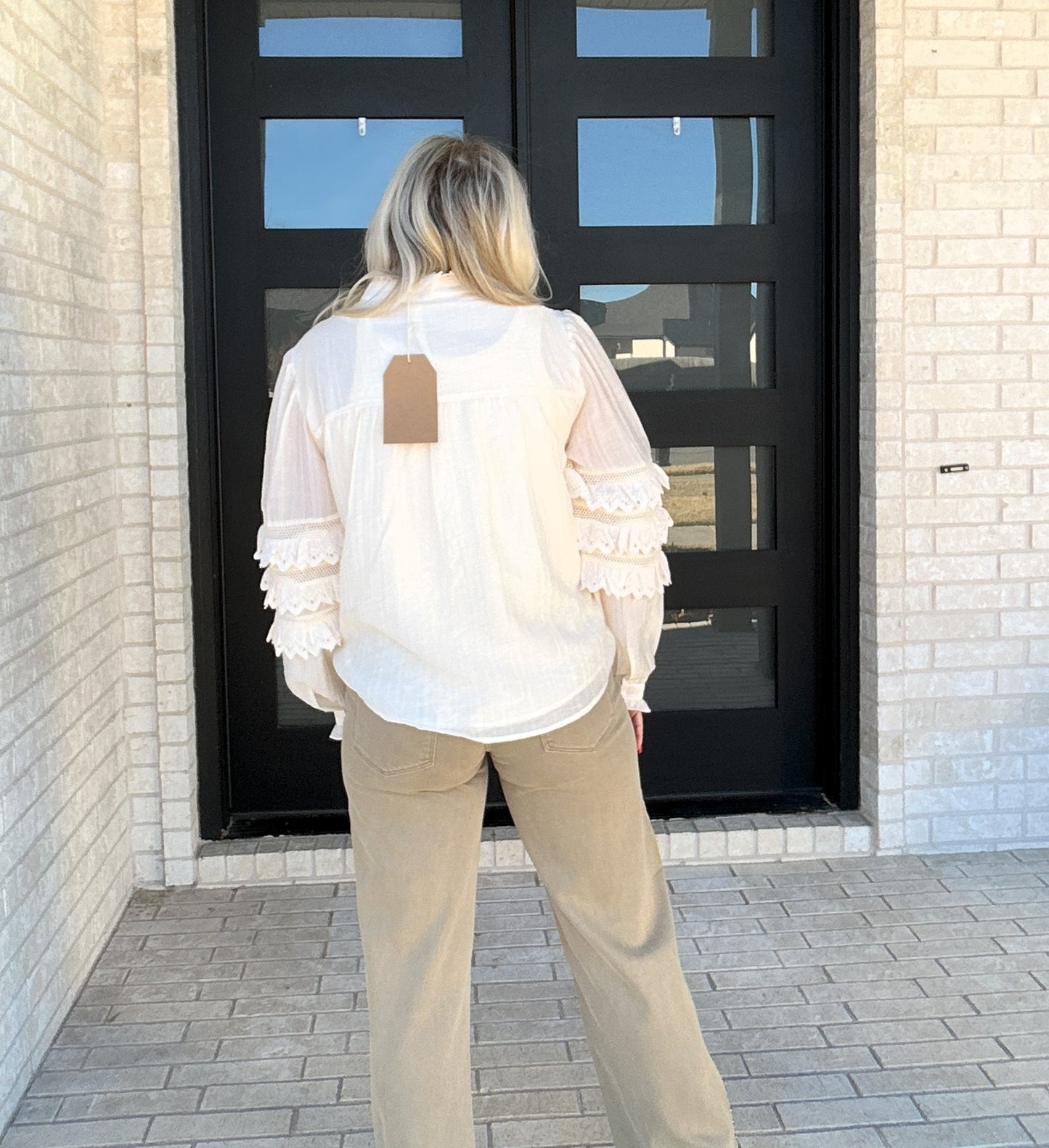 Lace & Grace Blouse - Cream