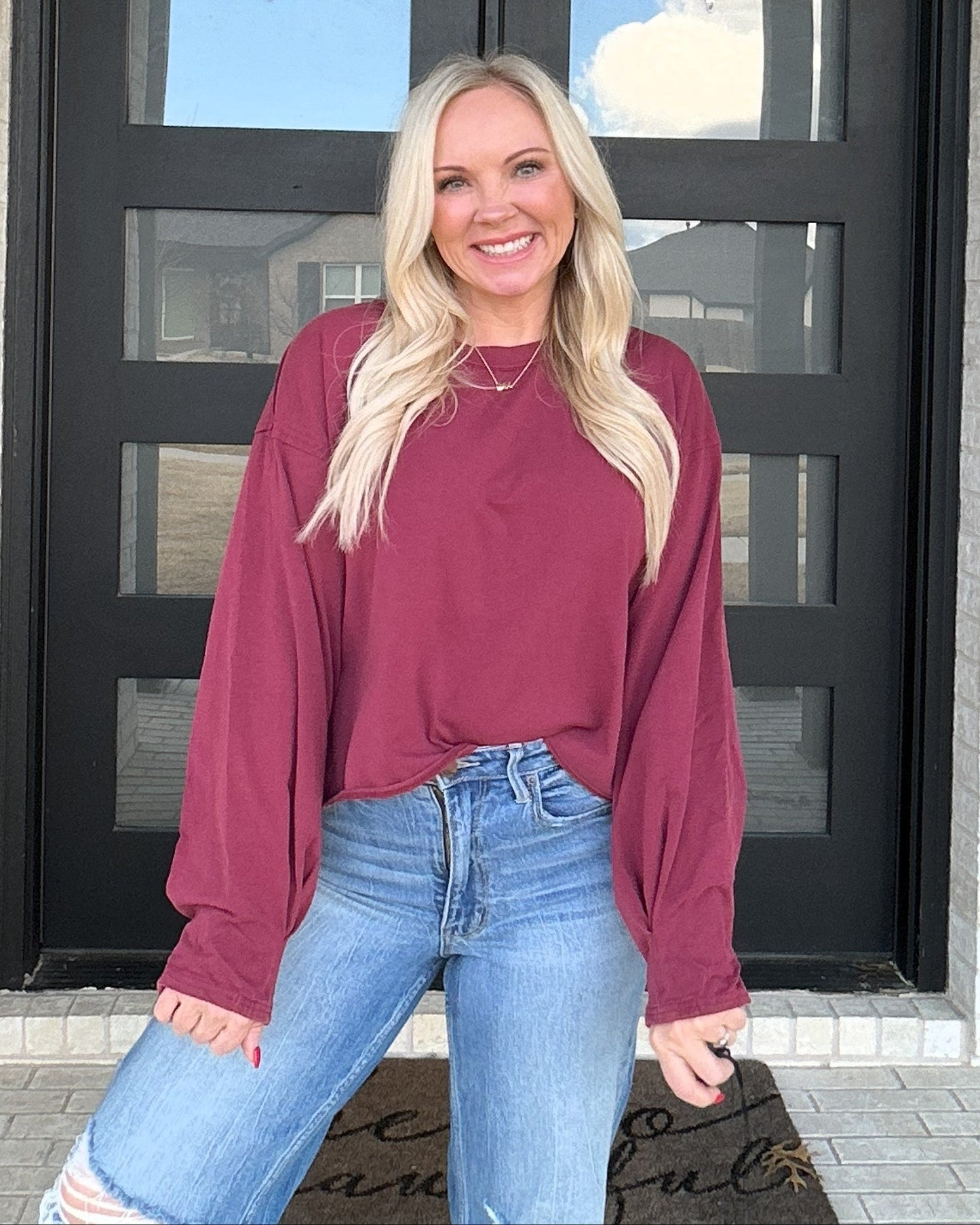 Off Hours Long Sleeve - Wine