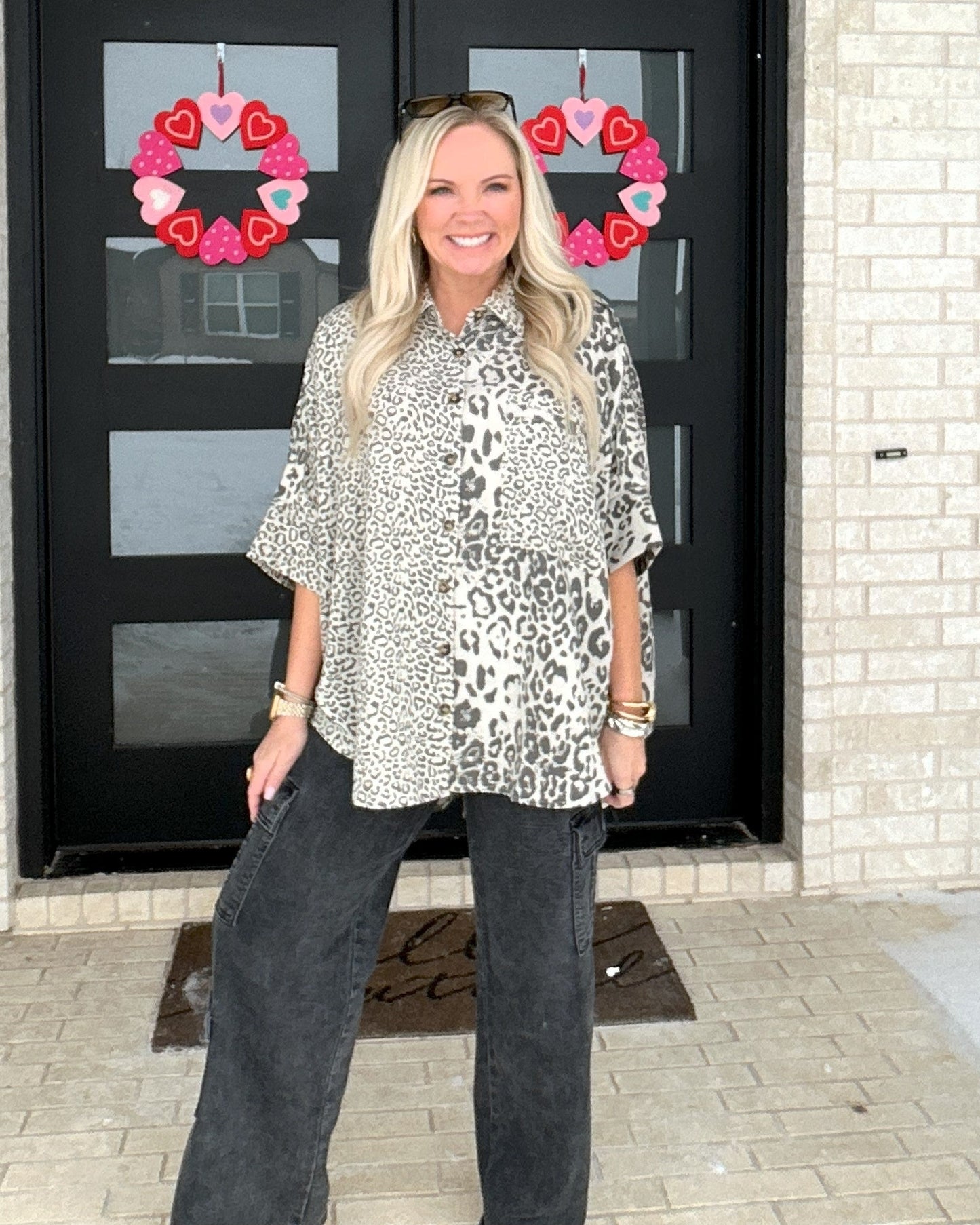 Refined Leopard Button Down