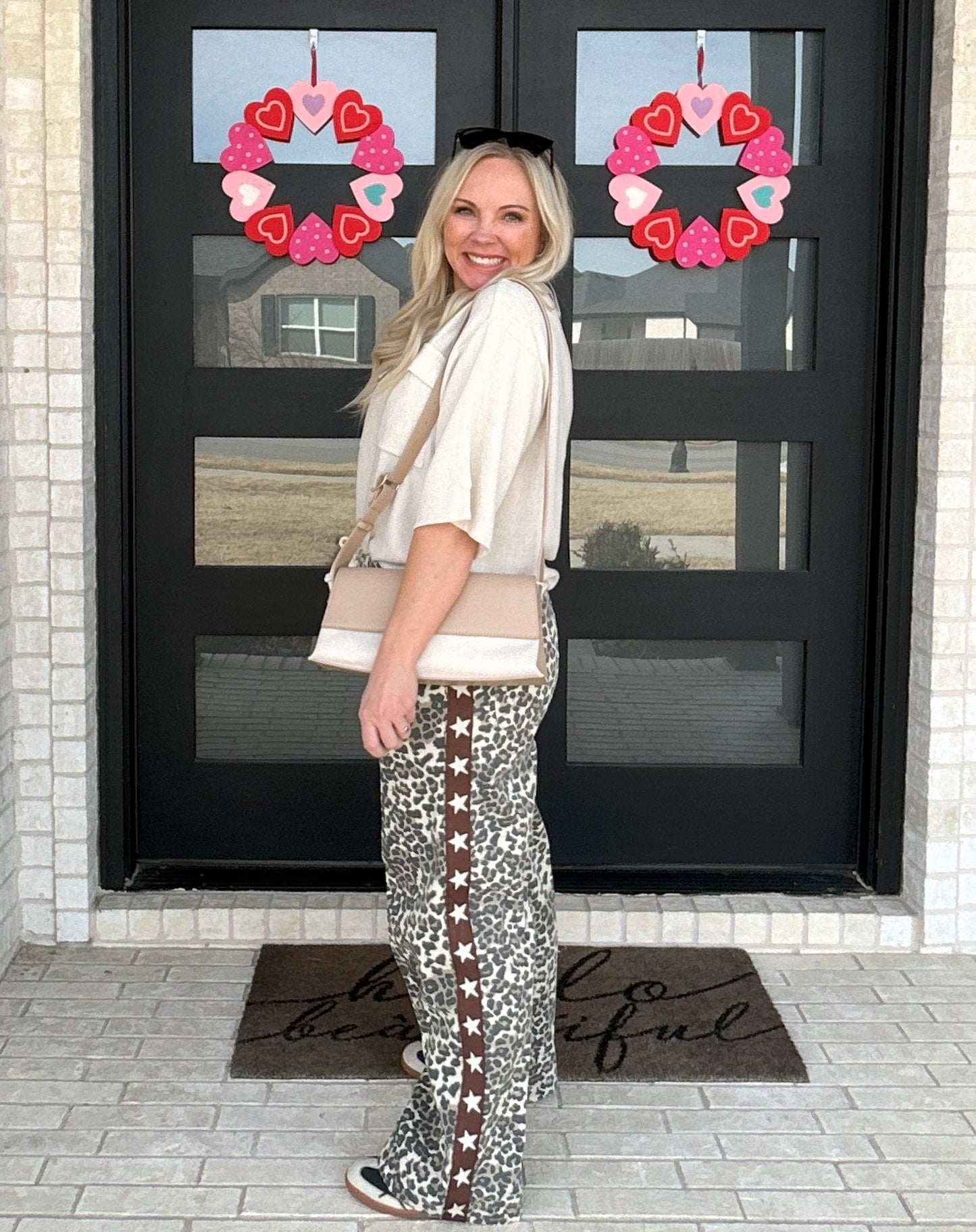 Wildcard Leopard Track Pants