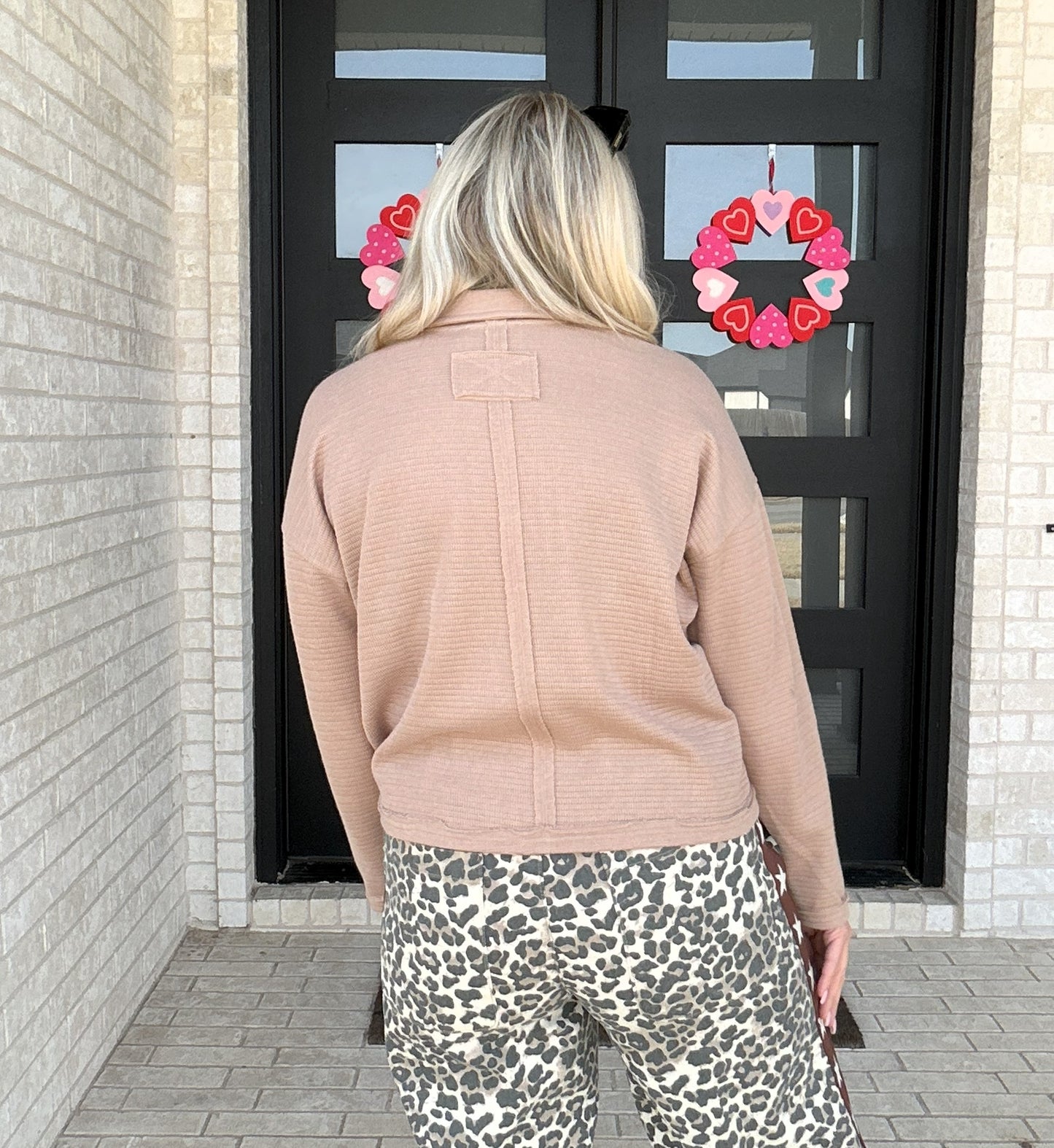 Relaxed Collared Knit Top