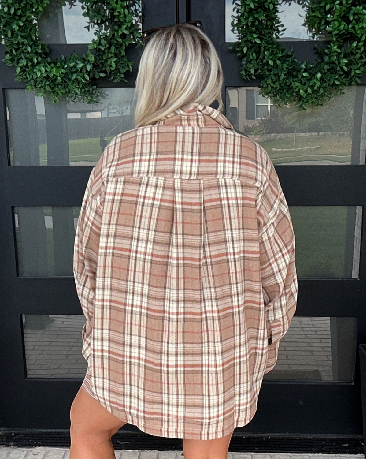 Well Plaid Button Down - Beige