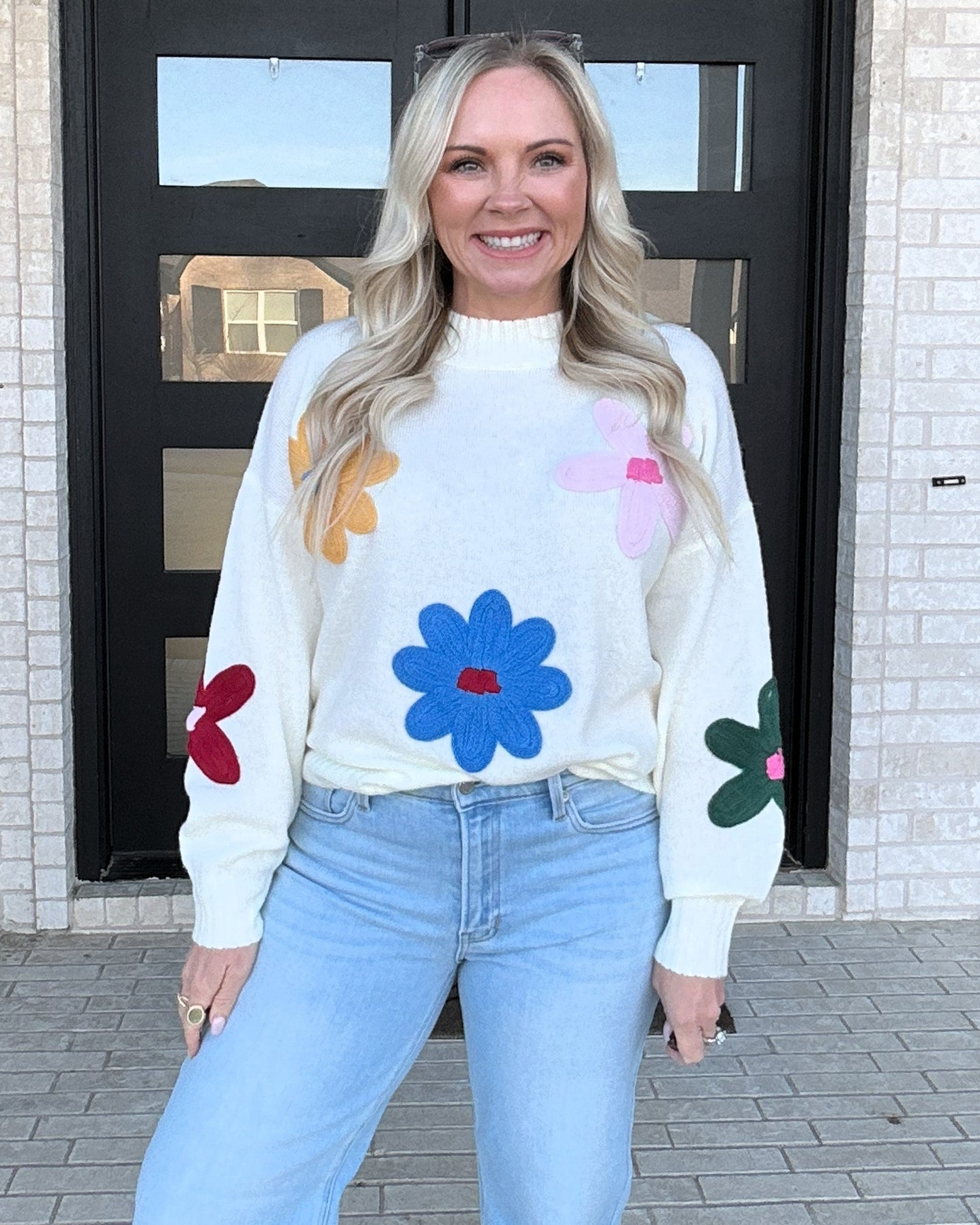 Flower Power Knit Sweater