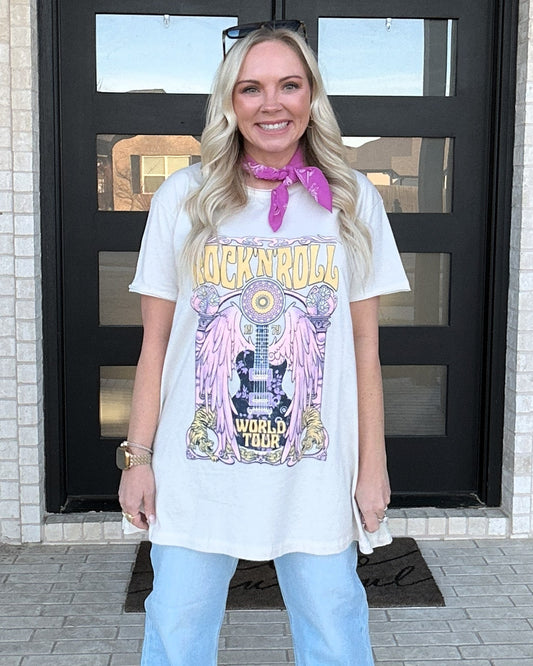 Rock ’N Roll World Tour Graphic Tunic Tee